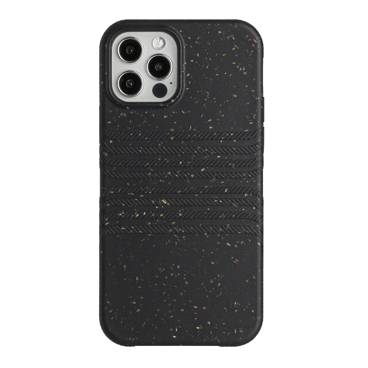 

For iPhone 13 Pro Max Wheat Straw Material Degradable TPU Phone Case(Black)
