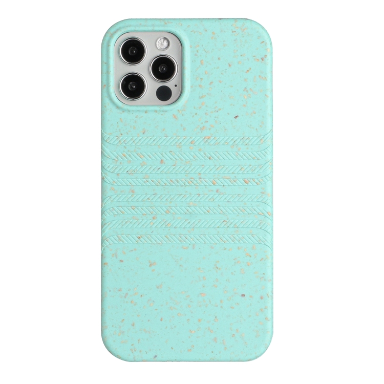 

For iPhone 12 Pro Max Wheat Straw Material Degradable TPU Phone Case(Light Green)