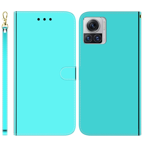 

For Motorola Moto X30 Pro 5G / Edge 30 Ultra Imitated Mirror Surface Flip Leather Phone Case(Mint Green)