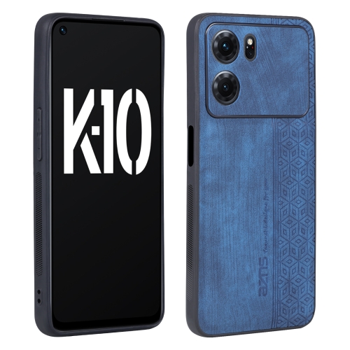 

For OPPO K10 5G AZNS 3D Embossed Skin Feel Phone Case(Sapphire Blue)