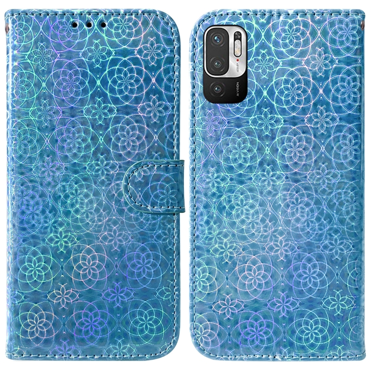 

For Xiaomi Redmi Note 11T Pro / 11T Pro+ 5G Colorful Magnetic Buckle Leather Phone Case(Blue)
