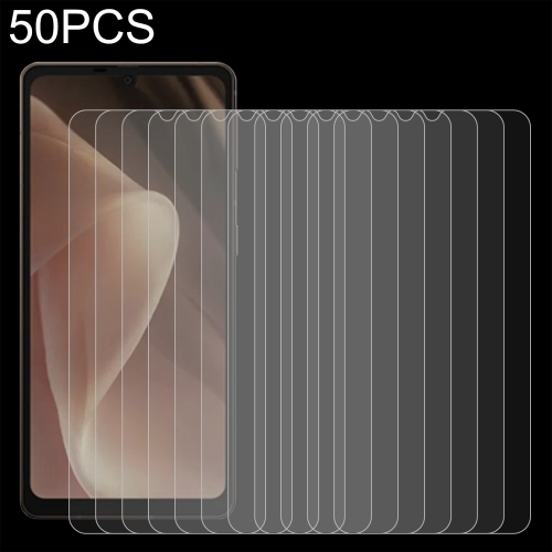 

For Sharp Aquos Sense7 Plus 50pcs 0.26mm 9H 2.5D Tempered Glass Film