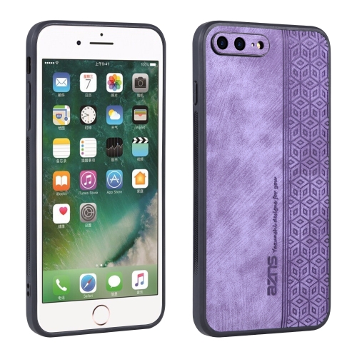 

For iPhone 7 Plus / 8 Plus AZNS 3D Embossed Skin Feel Phone Case(Purple)