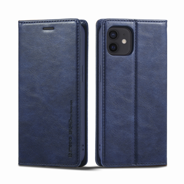 

For iPhone 11 LC.IMEEKE RFID Anti-theft Leather Phone Case(Blue)