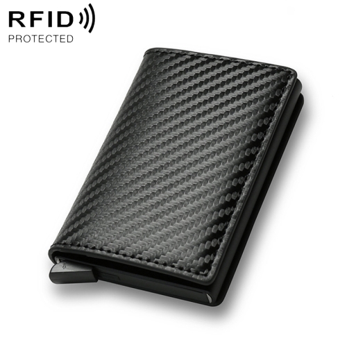 

C1804H1 RFID Carbon Fiber Wallet For Men(Black Carbon Fibers)