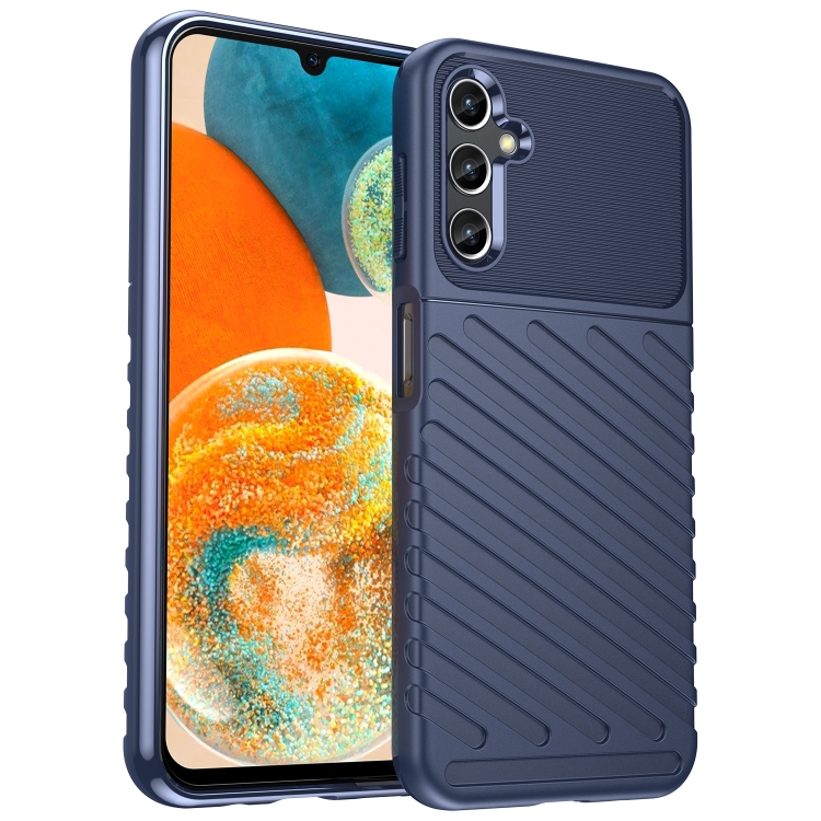 

For Samsung Galaxy A14 5G Thunderbolt Shockproof TPU Phone Case(Blue)