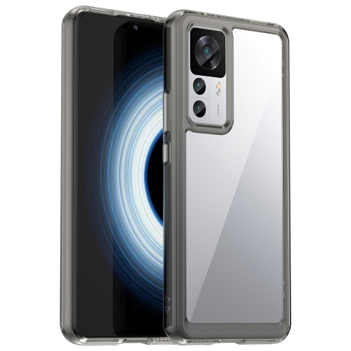 

For Xiaomi Redmi K50 Ultra/Xiaomi 12T/Xiaomi 12T Pro Colorful Series Acrylic + TPU Phone Case(Transparent Grey)