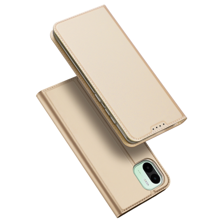 

For Xiaomi Redmi A1 DUX DUCIS Skin Pro Series Flip Leather Phone Case(Gold)
