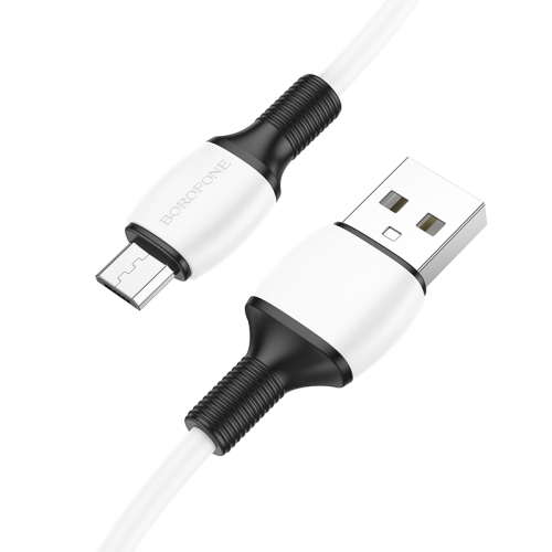 

Borofone BX84 1m 2.4A USB to Micro USB Rise Charging Data Cable(White)