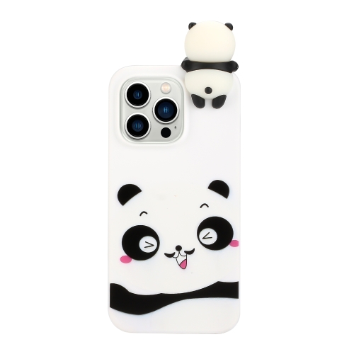 

For iPhone 14 Pro Max Shockproof Cartoon TPU Phone Case(Shy Panda)