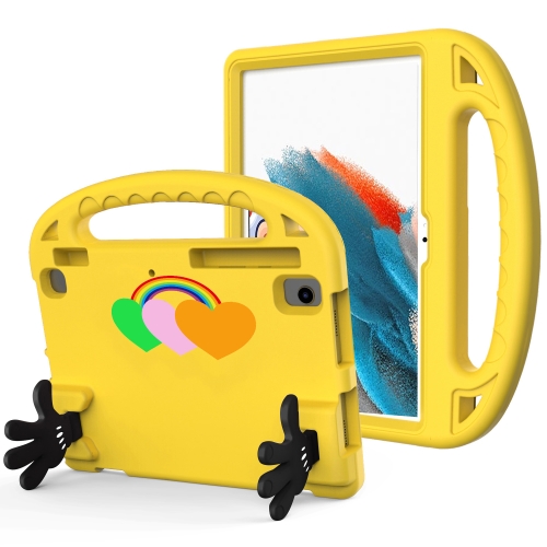 

For Samsung Galaxy Tab A8 10.5 2021 Love Small Palm Holder EVA Tablet Case(Yellow)