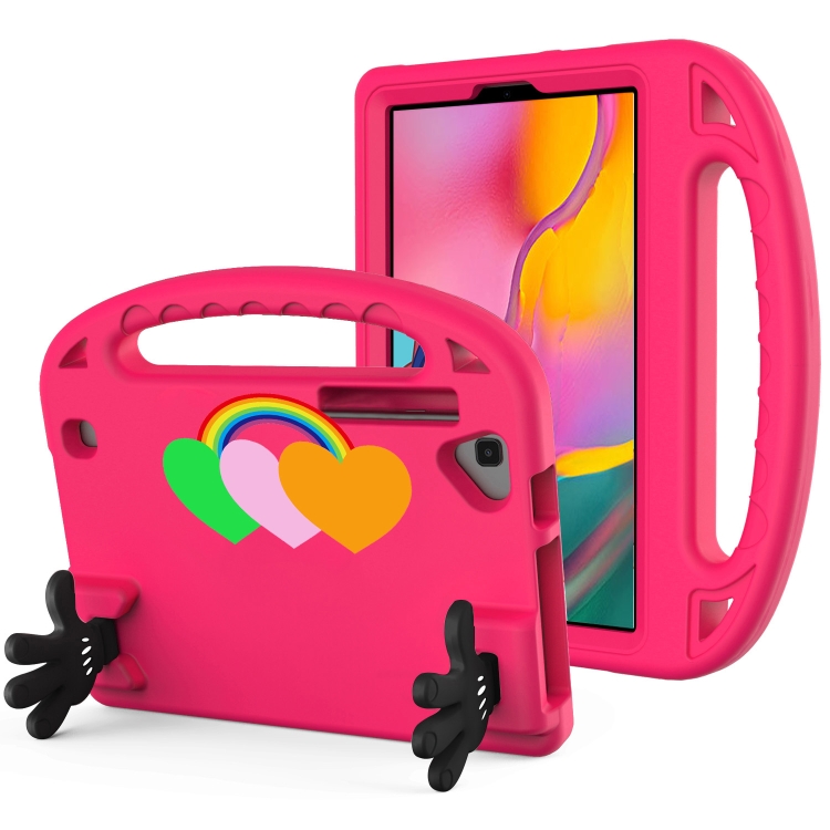

For Samsung Galaxy Tab A 8.4 2020 Love Small Palm Holder EVA Tablet Case(Rose Red)