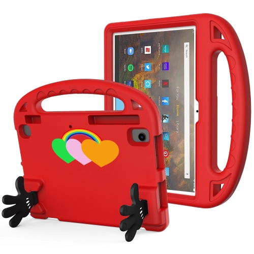 

For Amazon Fire HD 10 2021 Love Small Palm Holder EVA Tablet Case(Red)