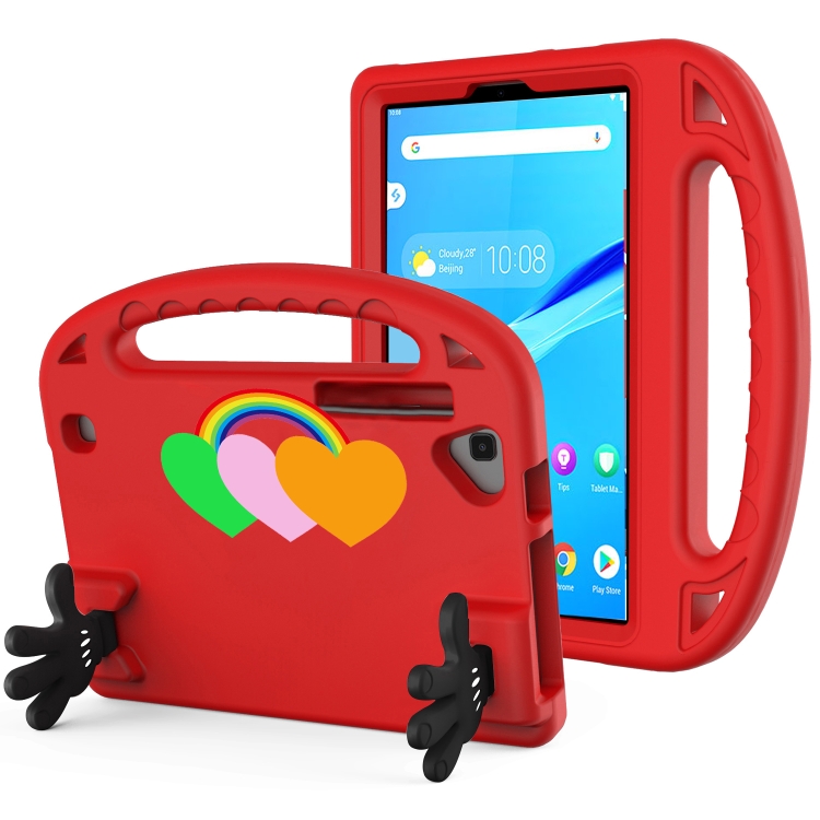 

For Huawei MatePad T8 Love Small Palm Holder EVA Tablet Case(Red)