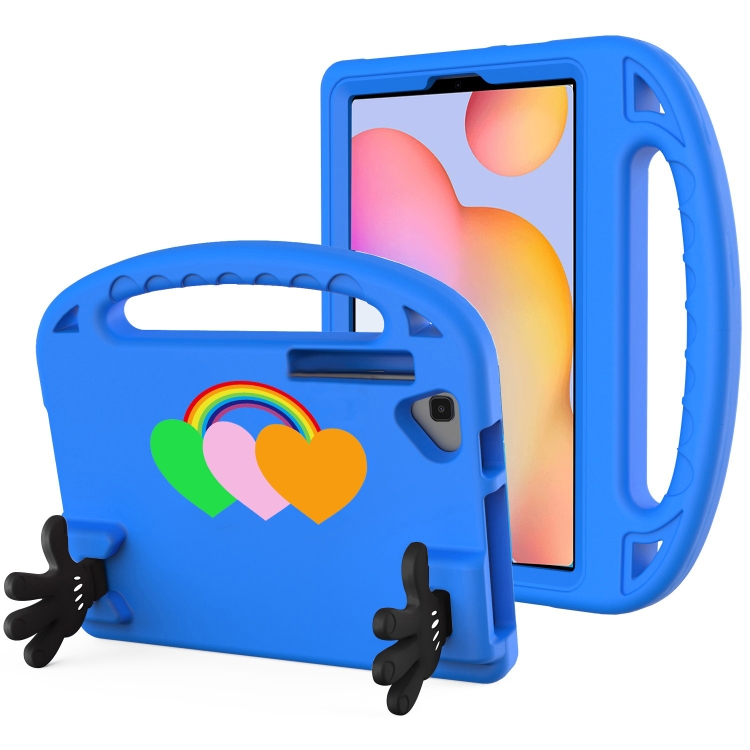 

For Samsung Tab S6 Lite Love Small Palm Holder EVA Tablet Case(Blue)