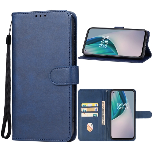 

For OnePlus Nord N10 5G Leather Phone Case(Blue)