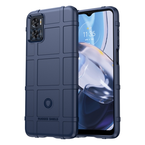 

For Motorola Moto E22i Full Coverage Shockproof TPU Phone Case(Blue)
