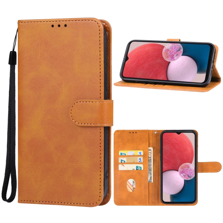 

For Samsung Galaxy A14 5G Leather Phone Case(Brown)
