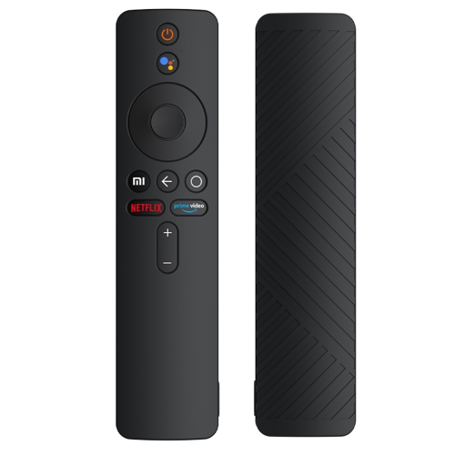 

For Xiaomi MiBox S Solid Color Silicone Protective Cover(Black)