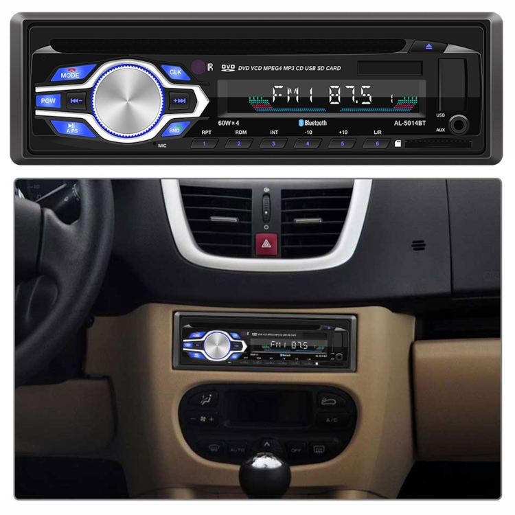 

5014BT Car DVD with Bluetooth Hand-free Calling Support CD/DVD/U disk/SD Card/AUX