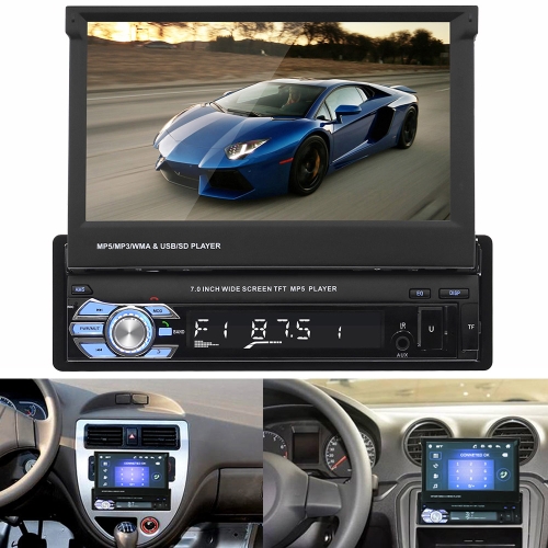 

9601 7 inch Car Retractable MP5 Player Supports Bluetooth Hand-free Calling Reverse