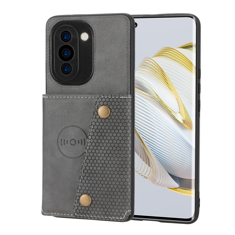 

For Huawei nova 10 Double Buckle Magnetic Phone Case(Grey)