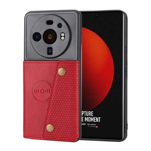 

For Xiaomi 12S Ultra Double Buckle Magnetic Phone Case(Red)