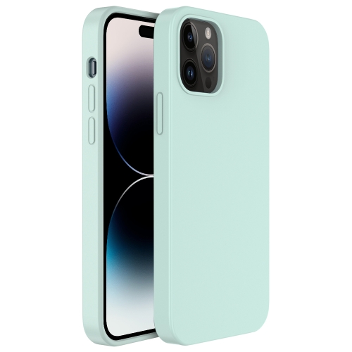 

For iPhone 14 Pro Max Mutural Yuemu Series Liquid Silicone Microfiber Case(Sky Blue)