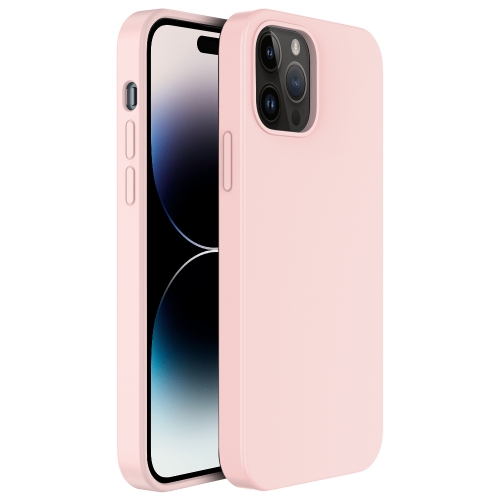 

For iPhone 14 Pro Mutural Yuemu Series Liquid Silicone Microfiber Case(Pink)