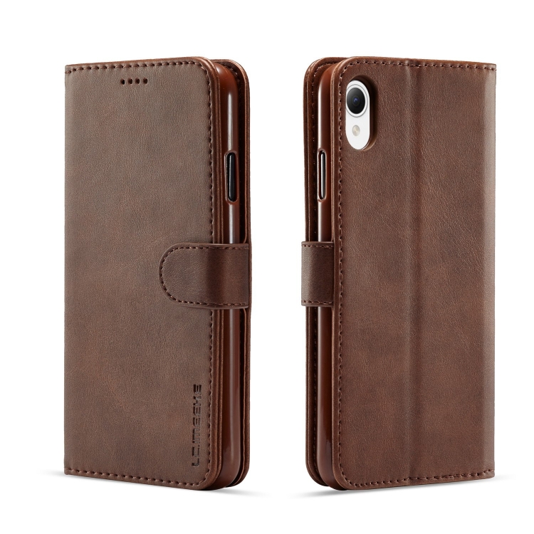 

For Samsung Galaxy A23e LC.IMEEKE Calf Texture Leather Phone Case(Brown)