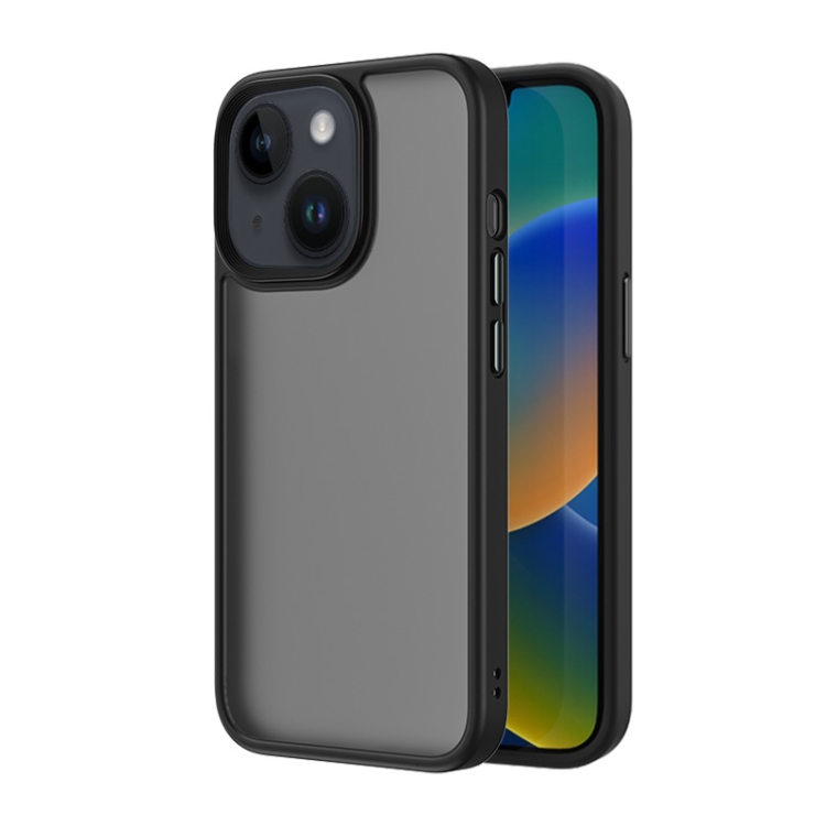 

For iPhone 14 ROCK Guard Skin-feel Phone Case(Black)