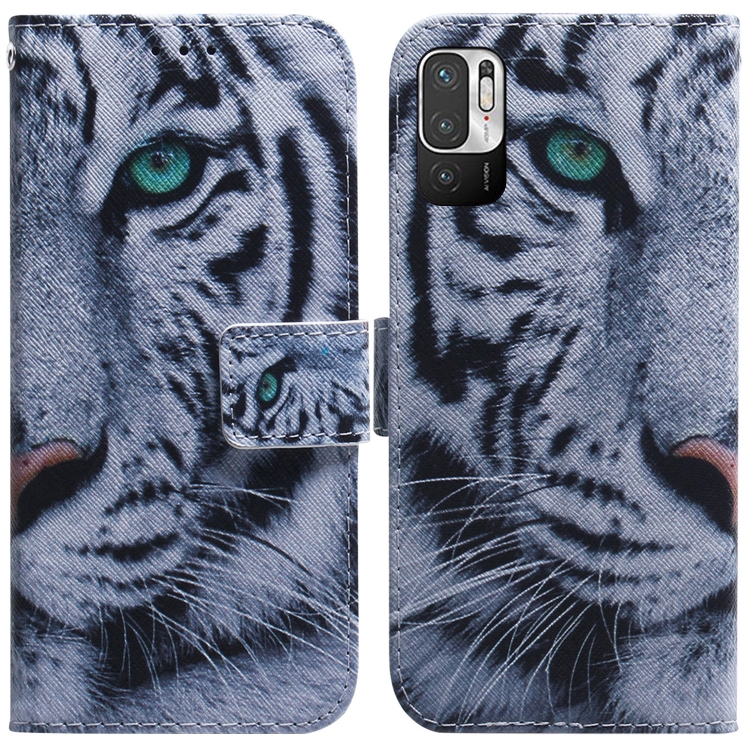 

For Xiaomi Redmi Note 11T Pro / 11T Pro+ 5G Coloured Drawing Leather Phone Case(Tiger)