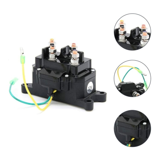 

For UTV / Pickup Truck / ATV Electric Winch Relay Heavy Duty Solenoid Contactor with Rocker Arm & Switch
