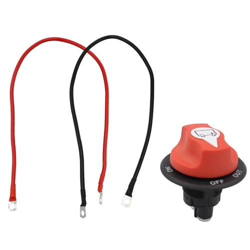 

50A 10AWG Car Yacht Battery Selector Isolator Disconnect Rotary Switch Cut With Power Cord