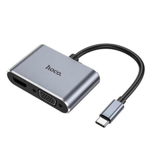 

hoco HB29 Easy-lead USB-C / Type-C Multifunction Converter HDTV+VGA HUD(Tarnish)