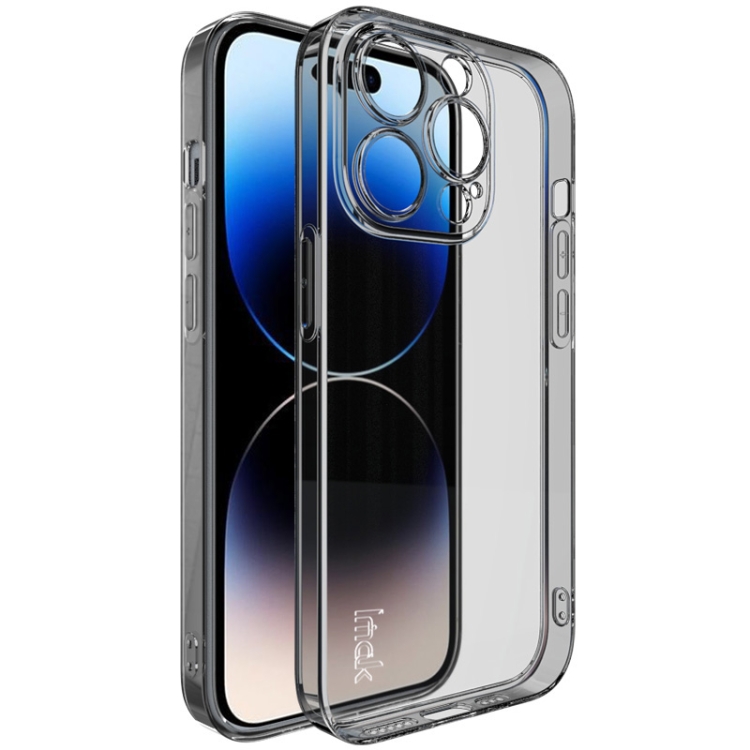 

For iPhone 14 Pro Max imak UX-5 Series Shockproof TPU Protective Phone Case(Transparent Black)