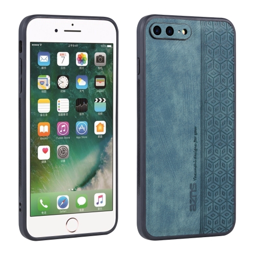 

For iPhone 8 Plus / 7 Plus AZNS 3D Embossed Skin Feel Phone Case(Dark Green)