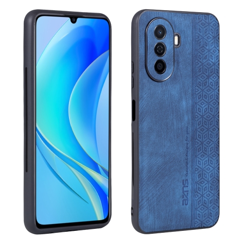 

For Huawei Enjoy 50 / nova Y70 AZNS 3D Embossed Skin Feel Phone Case(Sapphire Blue)