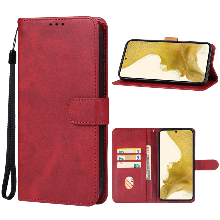 

For Samsung Galaxy S23+ 5G Leather Phone Case(Red)
