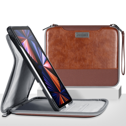 

For iPad Pro 11 2022 / 2021 / 2020 / 2018 360 Degree Rotation Leather Tablet Case Bag(Brown)