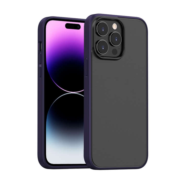 

For iPhone 14 Pro Max Mutural Moying Series TPU Phone Case(Deep Purple)