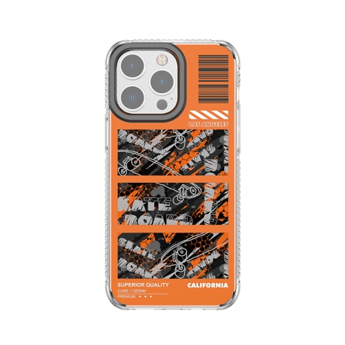 

For iPhone 14 Pro Mutural Camouflage Series Phone Case(Orange)