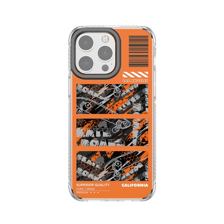 

For iPhone 14 Pro Max Mutural Camouflage Series Phone Case(Orange)