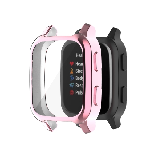 

For Garmin Venu Sq 2 Full Coverage TPU Electroplating Watch Case(Pink)