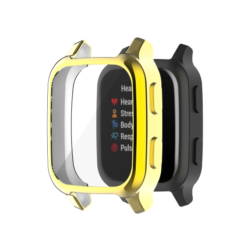 

For Garmin Venu Sq 2 Full Coverage TPU Electroplating Watch Case(Gold)