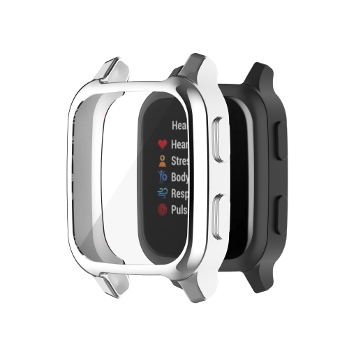

For Garmin Venu Sq 2 Full Coverage TPU Electroplating Watch Case(Silver)