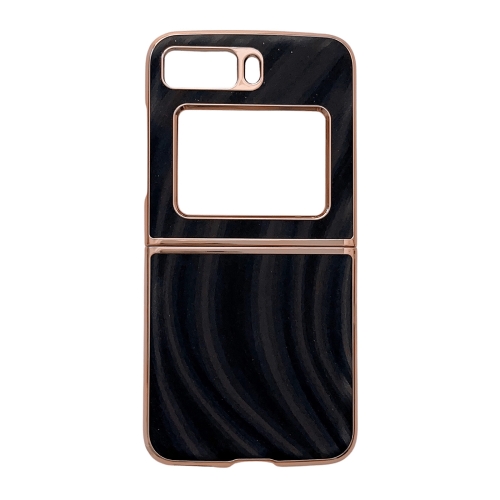 

For Motorola Moto Razr 2022 Nano Electroplating Protective Phone Case(Black)