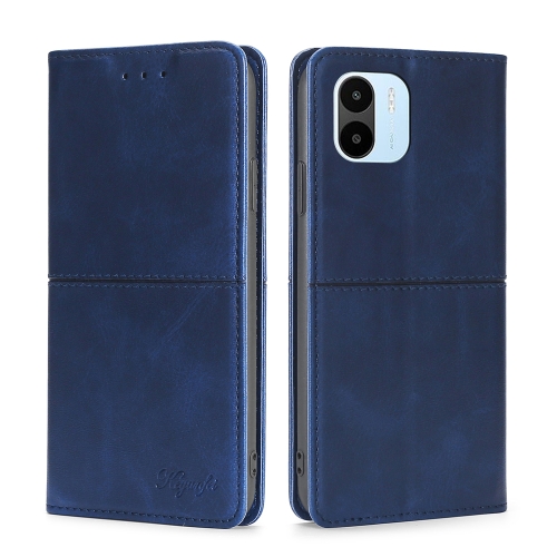 

For Xiaomi Redmi A1 Cow Texture Magnetic Leather Phone Case(Blue)