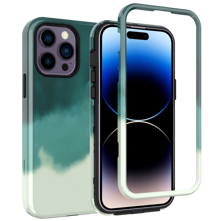 

For iPhone 14 Pro Max Varnishing Water Stick TPU + Hard Plastic Phone Case(10041 Graffiti)