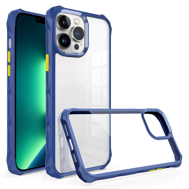 

For iPhone 13 Pro Max Water Cube High Transparent Space Phone Case(Sapphire)